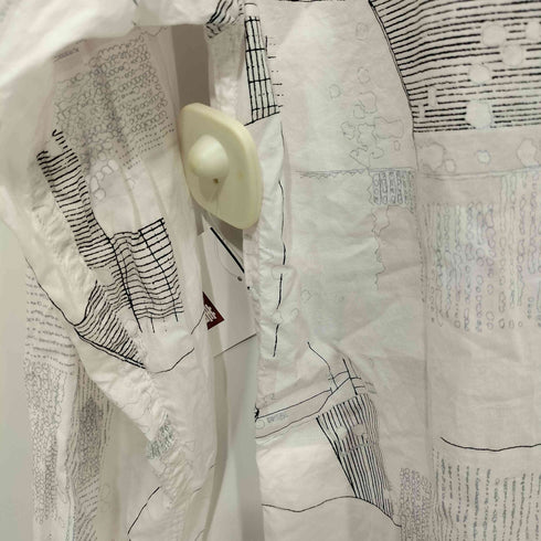 エンジニアードガーメンツ Engineered Garments 総柄 バンドカラー 総柄 長袖 シャツ メンズ import:XS